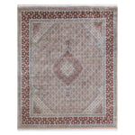 Ivory Traditional Mogul Wool Rug - 8' x 9'9"