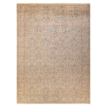 Ivory Traditional Mogul Wool Rug - 9' x 12'4"