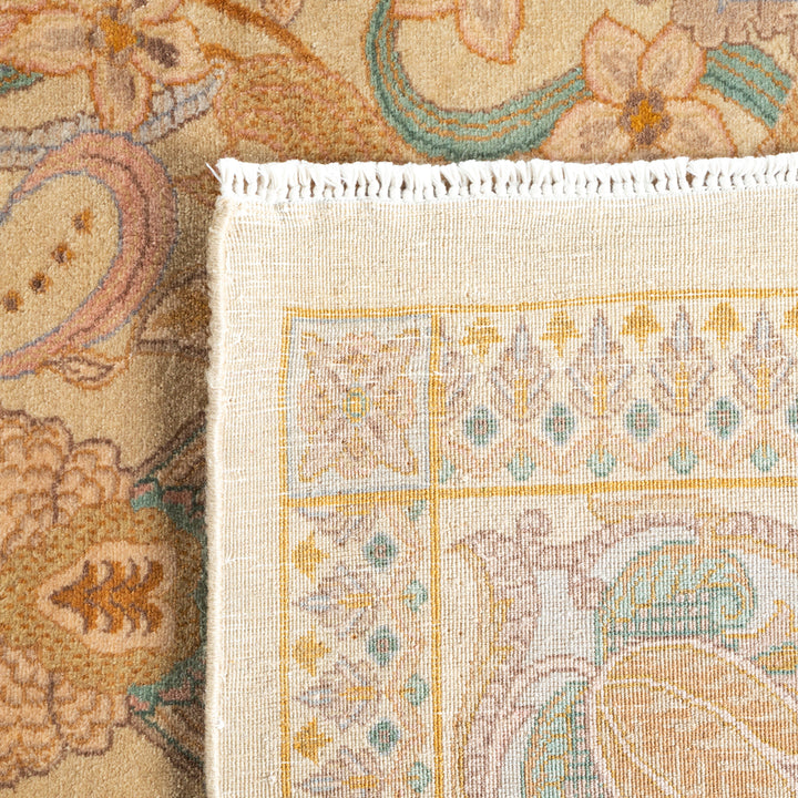 Ivory Traditional Mogul Wool Rug - 9' x 12'4"