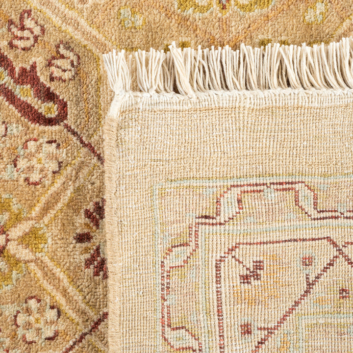 Yellow Traditional Mogul Wool Rug - 8'3" x 10'4"