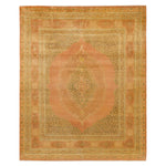 Brown Traditional Mogul Wool Rug - 8'1" x 9'10"