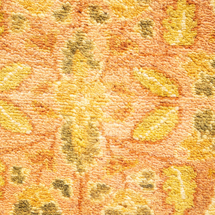 Brown Traditional Mogul Wool Rug - 8'1" x 9'10"