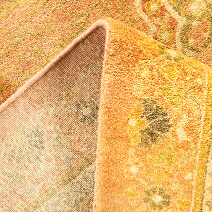 Brown Traditional Mogul Wool Rug - 8'1" x 9'10"