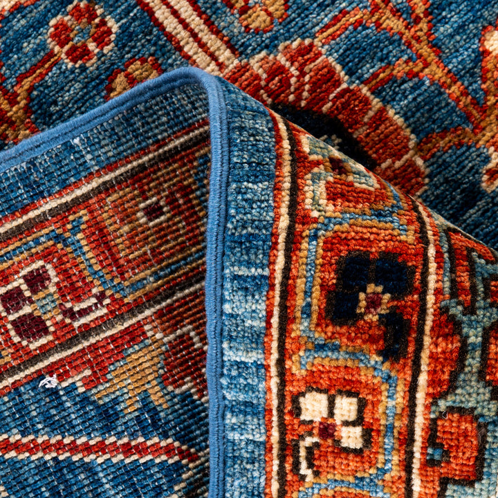 Light Blue Traditional Serapi Wool Rug - 8'11" x 11'10"