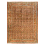 Yellow Traditional Mogul Wool Rug - 10'4" x 14'5"