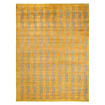 Green Traditional Mogul Wool Rug - 9'3" x 12'3"