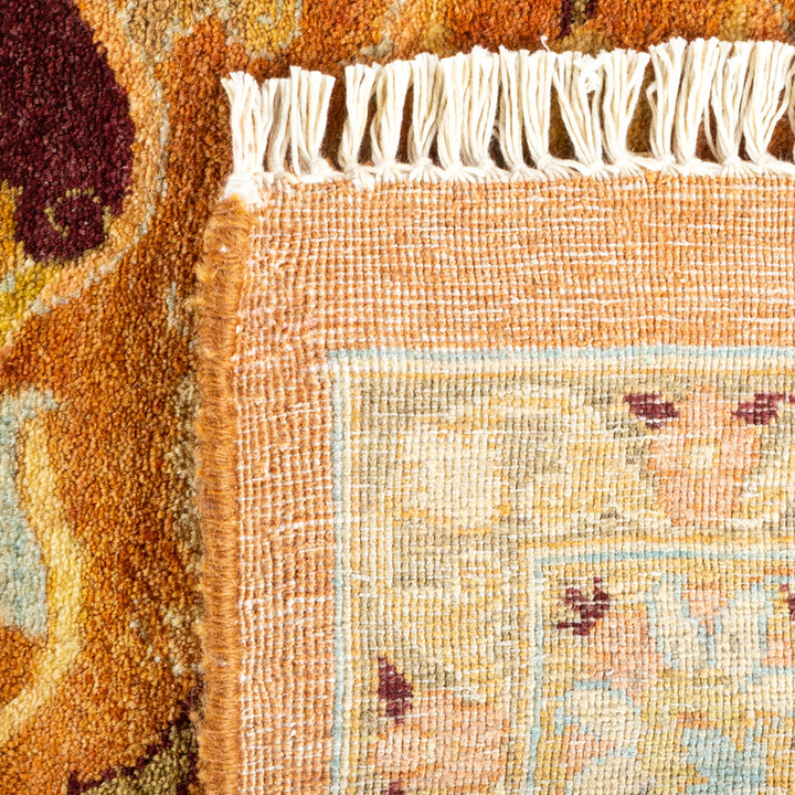 Brown Traditional Mogul Wool Rug - 10'1" x 16'8"