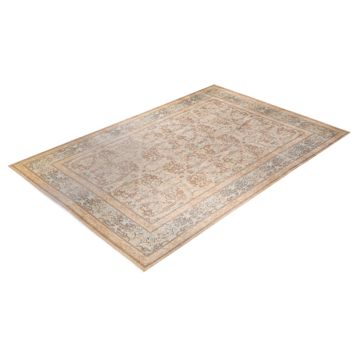 Ivory Traditional Mogul Wool Rug - 10'2" x 14'1"