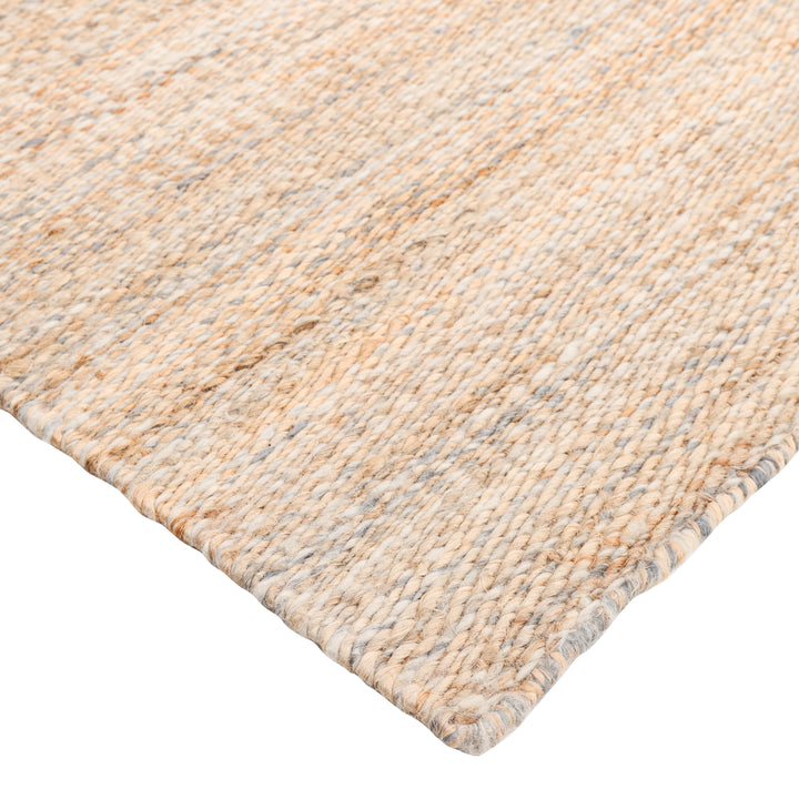 Light Brown Textured Jute Blend Rug 8' x 10'