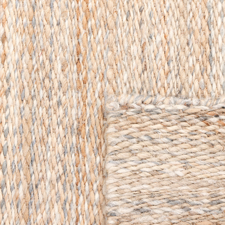Light Brown Textured Jute Blend Rug 8' x 10'