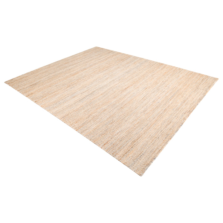 Light Brown Textured Jute Blend Rug 8' x 10'