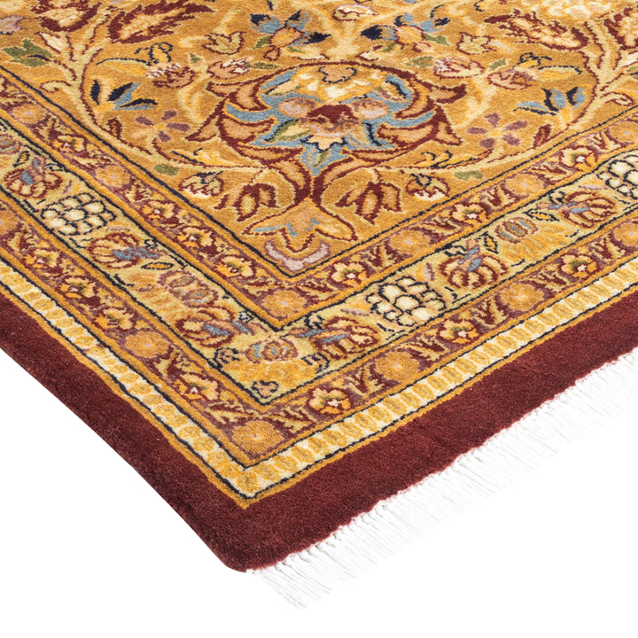 Red Traditional Mogul Wool Rug - 9'10" x 11'3"