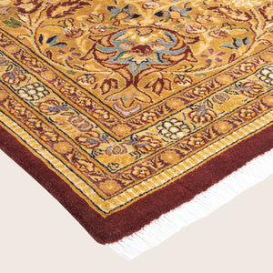 Red Traditional Mogul Wool Rug - 9'10" x 11'3" - hover