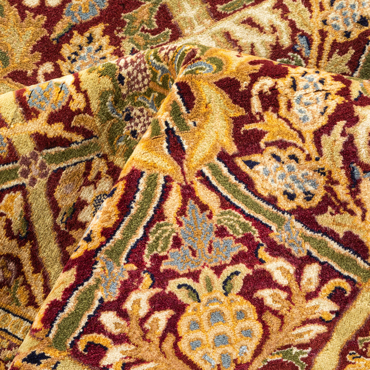 Red Traditional Mogul Wool Rug - 9'10" x 11'3"