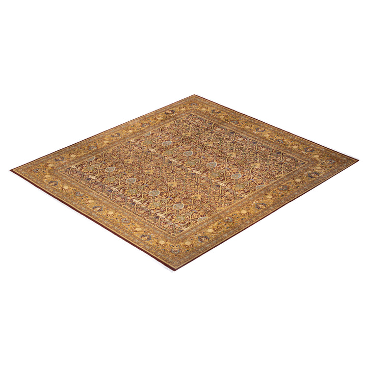Red Traditional Mogul Wool Rug - 9'10" x 11'3"