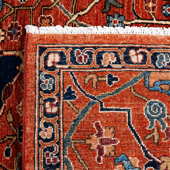 Red Traditional Serapi Wool Rug - 9' x 12'1"
