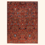 Red Traditional Serapi Wool Rug - 9' x 12'1"