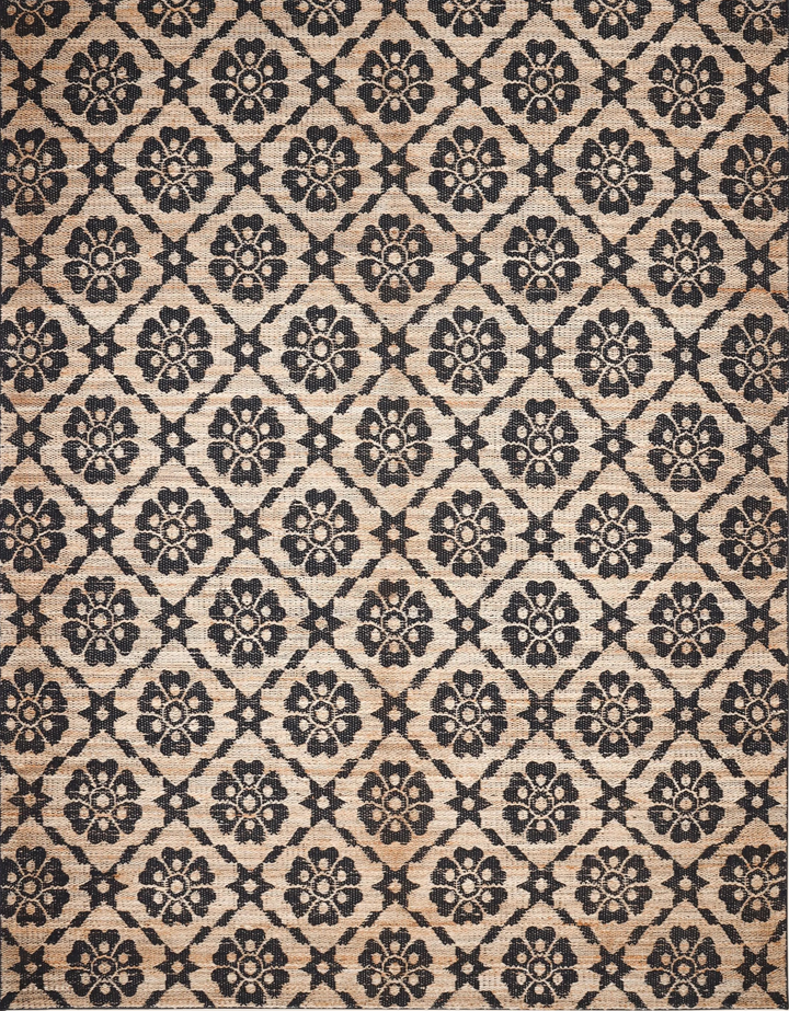 Brown Transitional Jute Cotton Blend Rug
