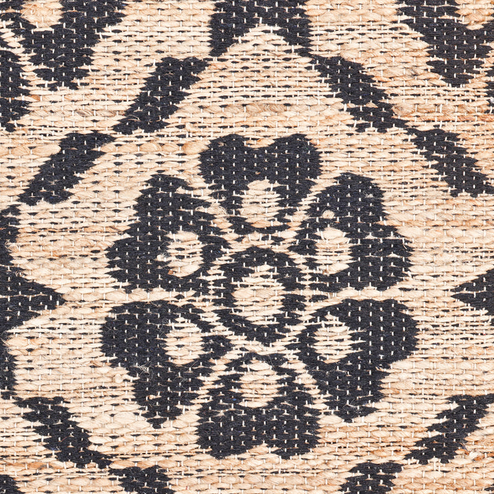 Brown Transitional Jute Cotton Blend Rug 8' x 10'