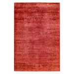Pink Overdyed Wool Rug - 4'1" x 6'