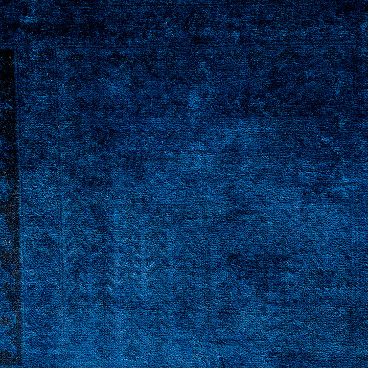 Blue Overdyed Wool Rug - 10'2" x 13'6"
