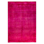 Pink Overdyed Wool Rug - 4'1" x 6'2"