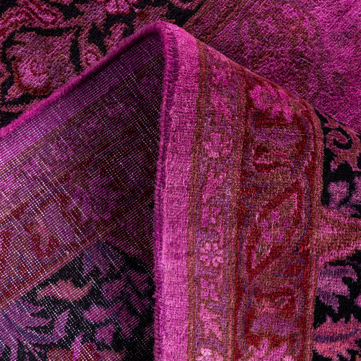 Pink Overdyed Wool Rug - 10'3" x 11'3"