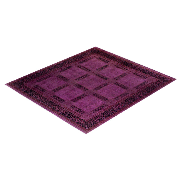 Pink Overdyed Wool Rug - 10'3" x 11'3"