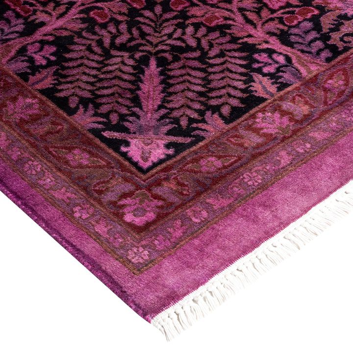 Pink Overdyed Wool Rug - 10'3" x 11'3"