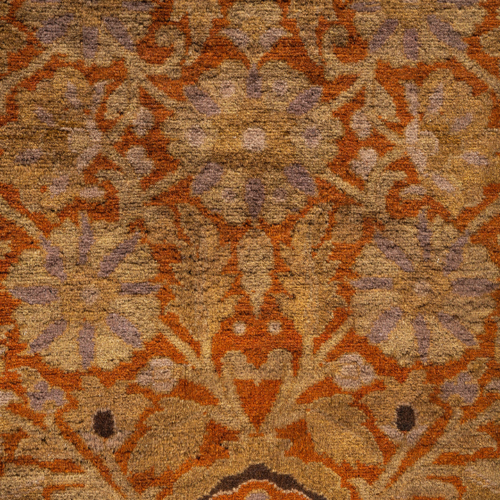 Brown Overdyed Wool Rug - 10'1" x 13'10"