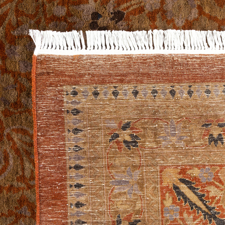 Brown Overdyed Wool Rug - 10'1" x 13'10"