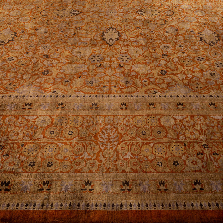Brown Overdyed Wool Rug - 10'1" x 13'10"