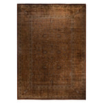 Brown Overdyed Wool Rug - 10'1" x 13'10"