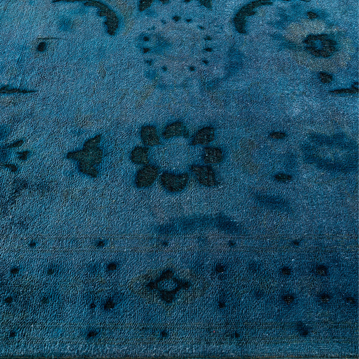 Grey Overdyed Wool Rug - 4'4" x 6'4"