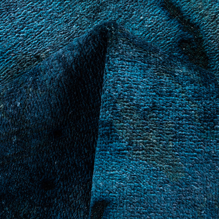 Grey Overdyed Wool Rug - 4'4" x 6'4"