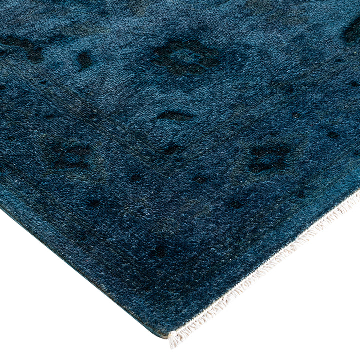 Grey Overdyed Wool Rug - 4'4" x 6'4"