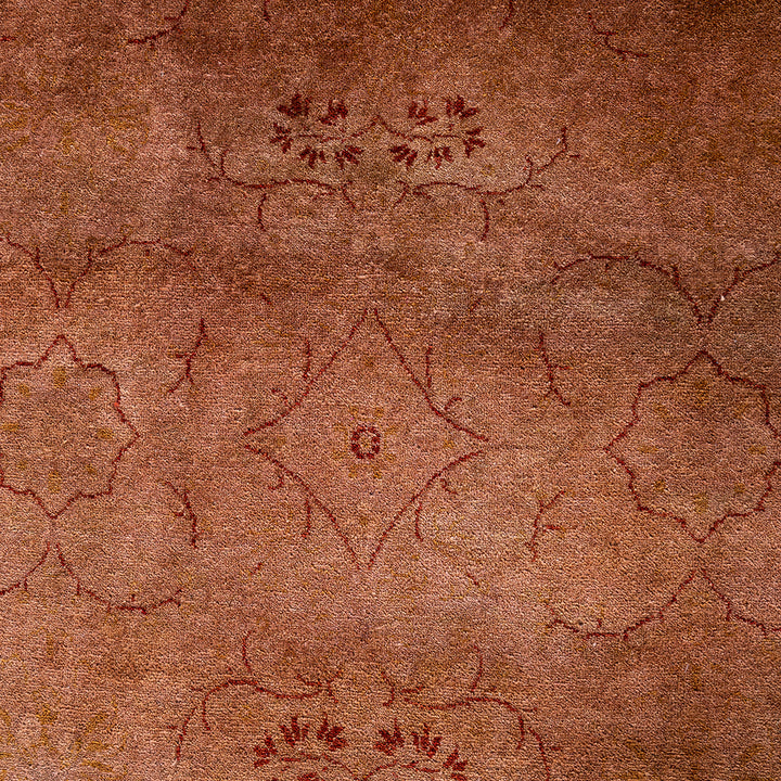 Pink Overdyed Wool Rug - 10'3" x 14'1"