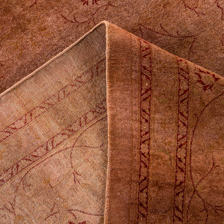 Pink Overdyed Wool Rug - 10'3" x 14'1"