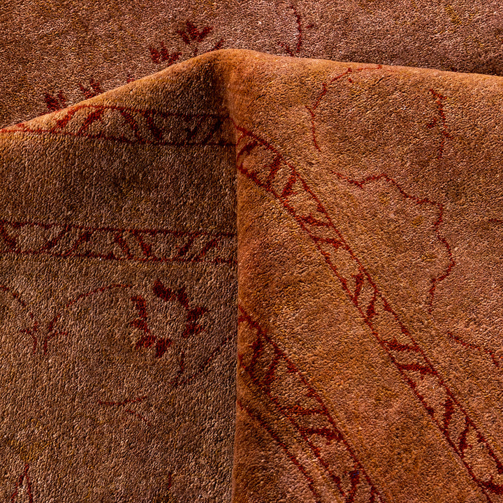 Pink Overdyed Wool Rug - 10'3" x 14'1"