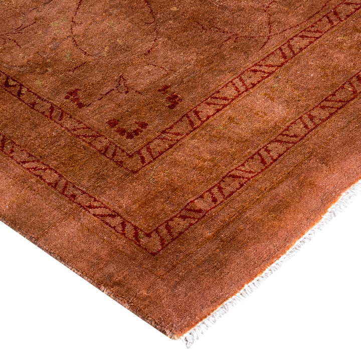 Pink Overdyed Wool Rug - 10'3" x 14'1"