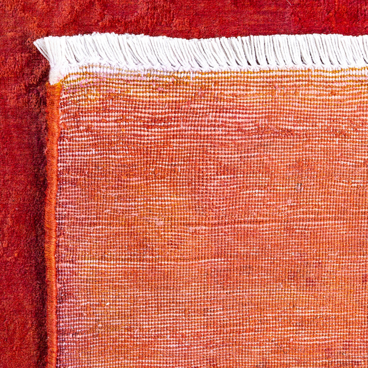 Orange Overdyed Wool Rug - 4' x 6'4"