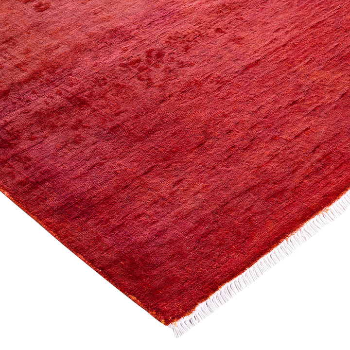 Orange Overdyed Wool Rug - 4' x 6'4"