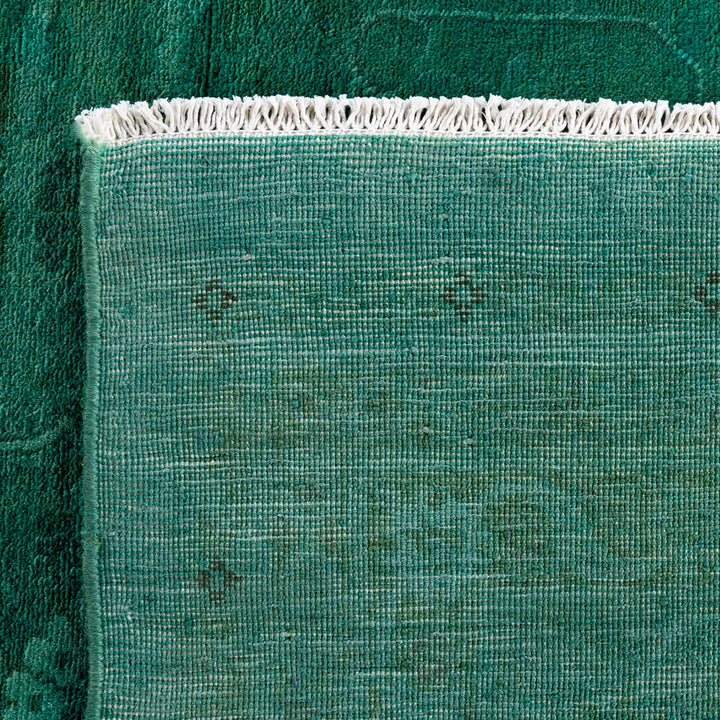 Green Overdyed Wool Rug - 10'1" x 13'10"