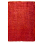 Orange Overdyed Wool Rug - 4'1" x 6'4"