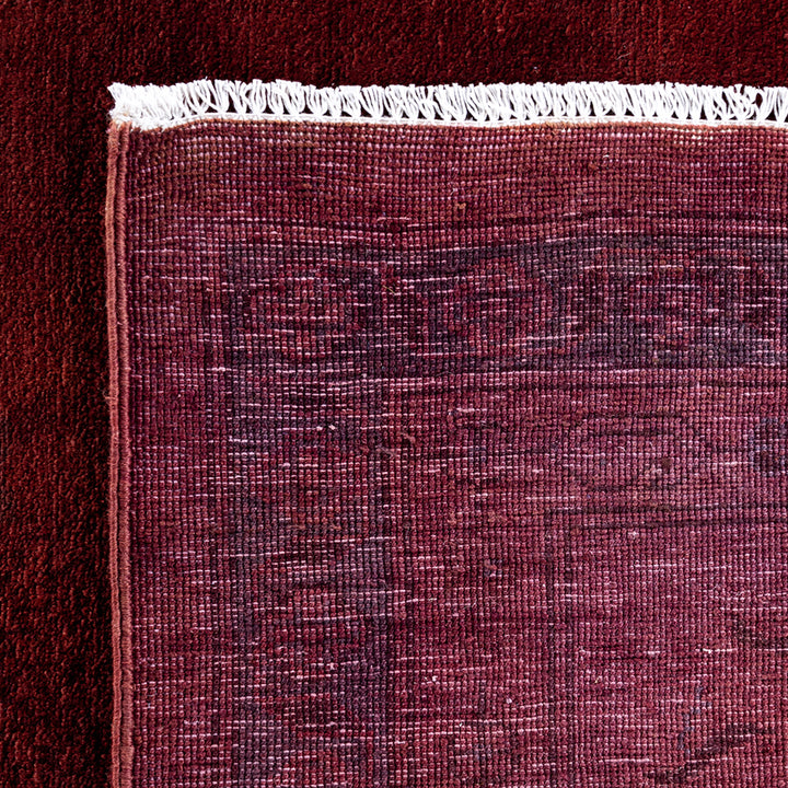 Red Overdyed Wool Rug - 10'1" x 14'1"
