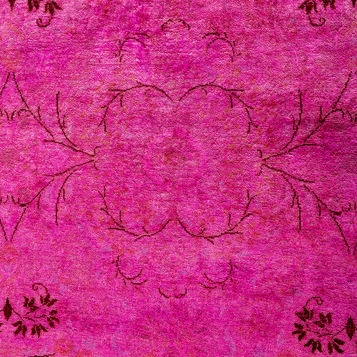 Pink Overdyed Wool Rug - 10'1" x 17'6"