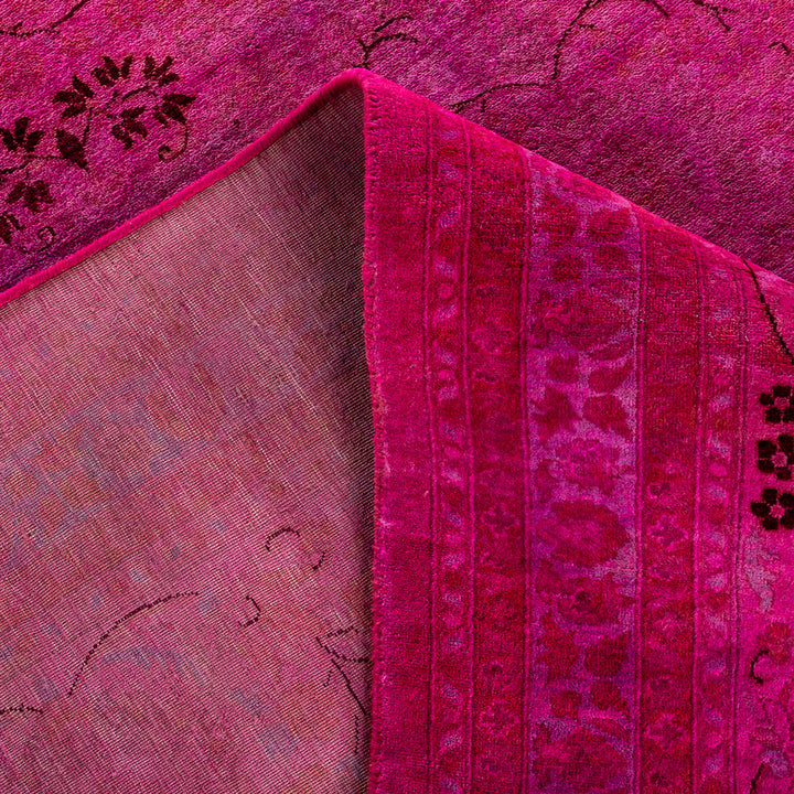 Pink Overdyed Wool Rug - 10'1" x 17'6"