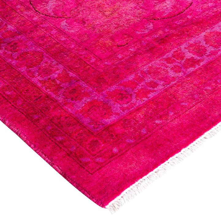 Pink Overdyed Wool Rug - 10'1" x 17'6"