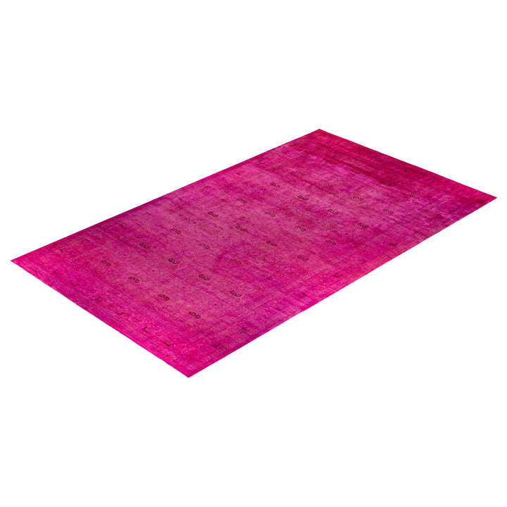 Pink Overdyed Wool Rug - 10'1" x 17'6"