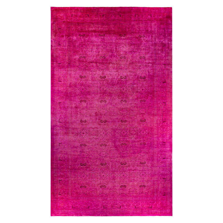 Pink Overdyed Wool Rug - 10'1" x 17'6"